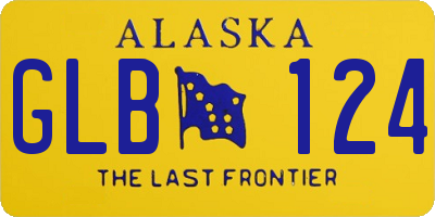 AK license plate GLB124