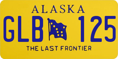 AK license plate GLB125