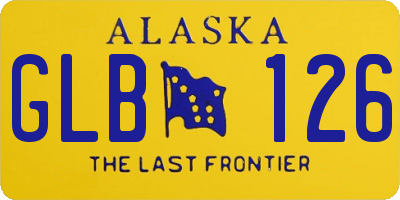 AK license plate GLB126