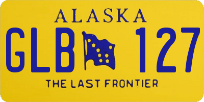 AK license plate GLB127