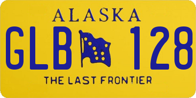 AK license plate GLB128