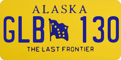 AK license plate GLB130