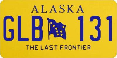 AK license plate GLB131