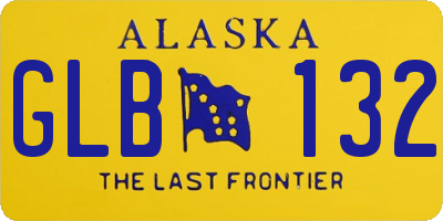 AK license plate GLB132