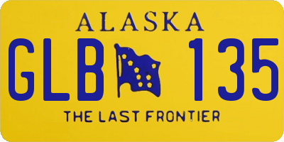 AK license plate GLB135