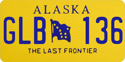 AK license plate GLB136