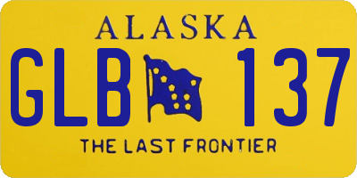 AK license plate GLB137