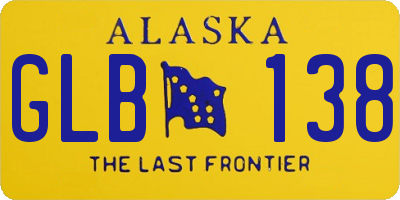 AK license plate GLB138