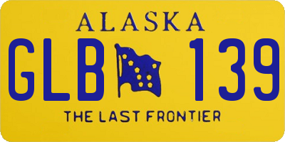 AK license plate GLB139