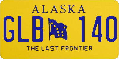 AK license plate GLB140