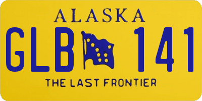 AK license plate GLB141