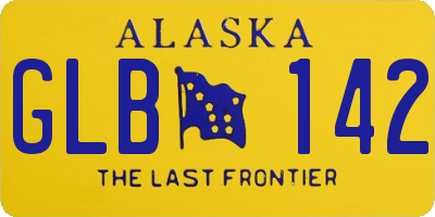 AK license plate GLB142