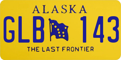 AK license plate GLB143