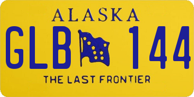 AK license plate GLB144