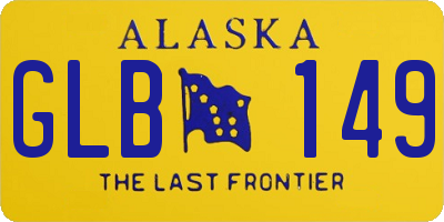 AK license plate GLB149