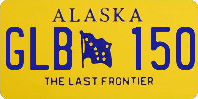 AK license plate GLB150