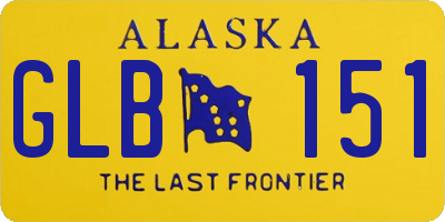 AK license plate GLB151