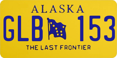 AK license plate GLB153