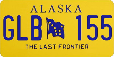 AK license plate GLB155