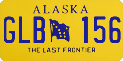 AK license plate GLB156