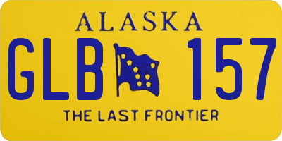 AK license plate GLB157