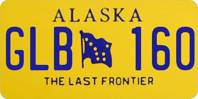 AK license plate GLB160