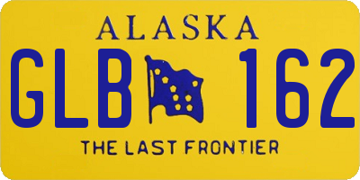 AK license plate GLB162