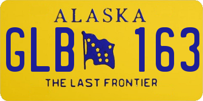 AK license plate GLB163