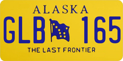 AK license plate GLB165