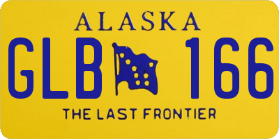 AK license plate GLB166