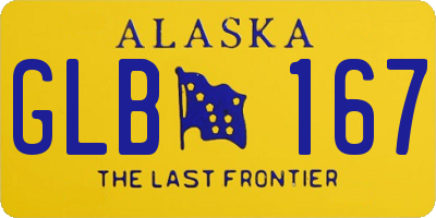 AK license plate GLB167