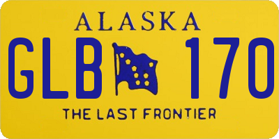 AK license plate GLB170