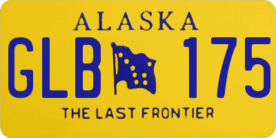 AK license plate GLB175