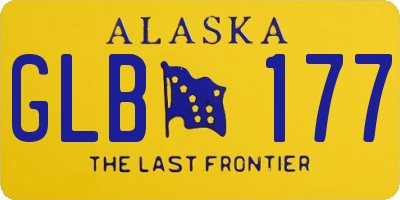 AK license plate GLB177