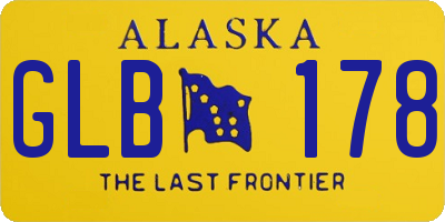 AK license plate GLB178