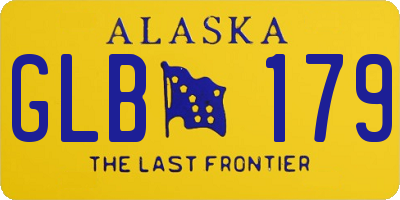 AK license plate GLB179