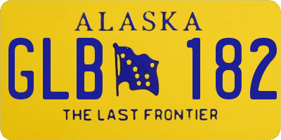 AK license plate GLB182