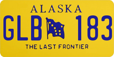 AK license plate GLB183