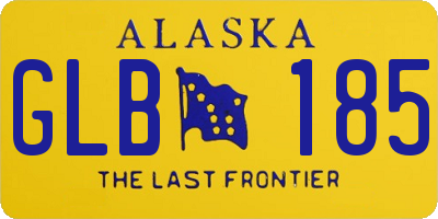 AK license plate GLB185