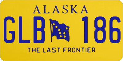 AK license plate GLB186