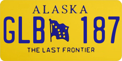 AK license plate GLB187