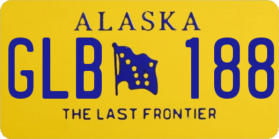 AK license plate GLB188