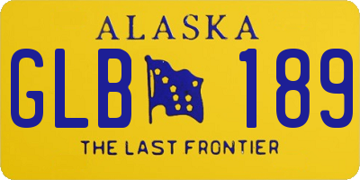 AK license plate GLB189