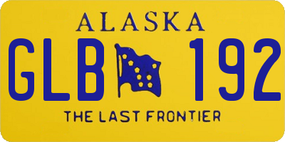 AK license plate GLB192