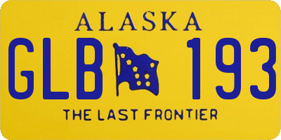 AK license plate GLB193