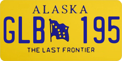 AK license plate GLB195