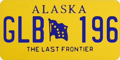 AK license plate GLB196