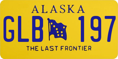 AK license plate GLB197