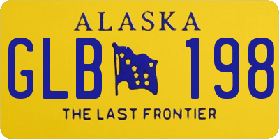 AK license plate GLB198