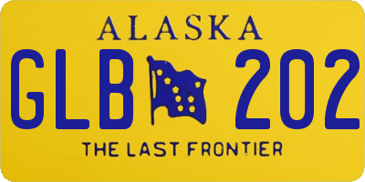 AK license plate GLB202